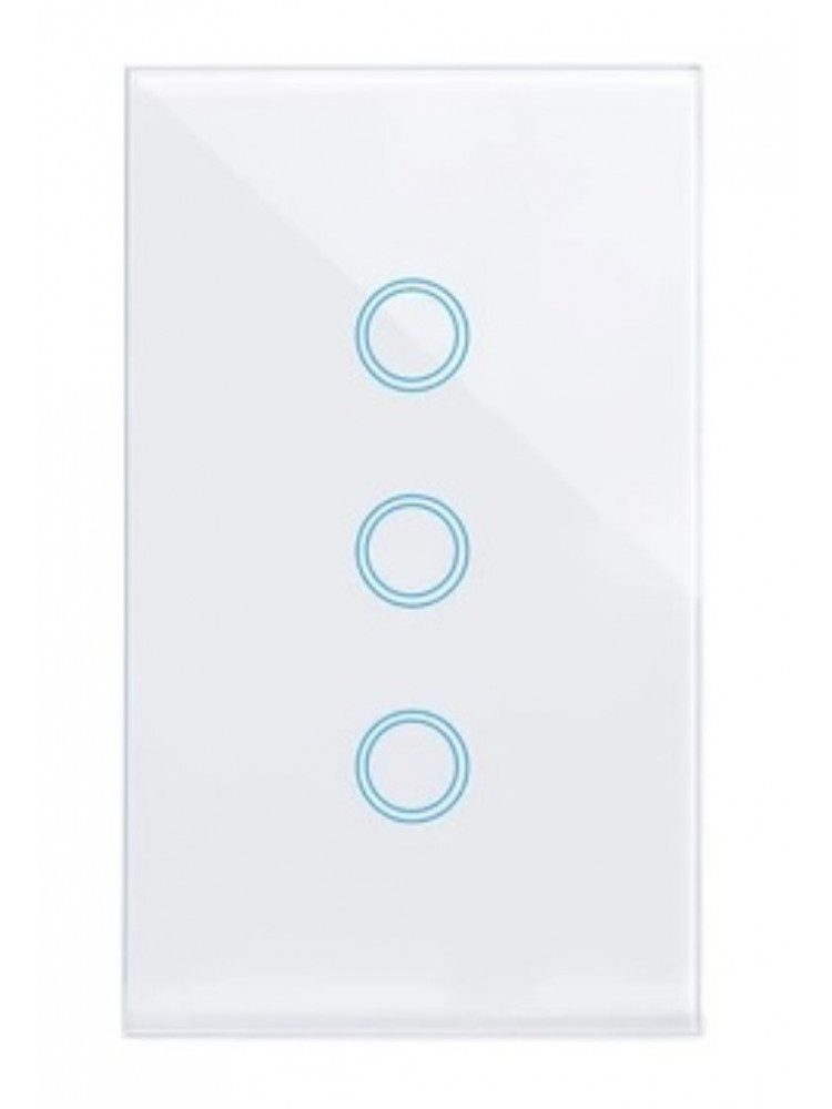 Wifi Smart Light Switch 3gang White No Neutral Required 
